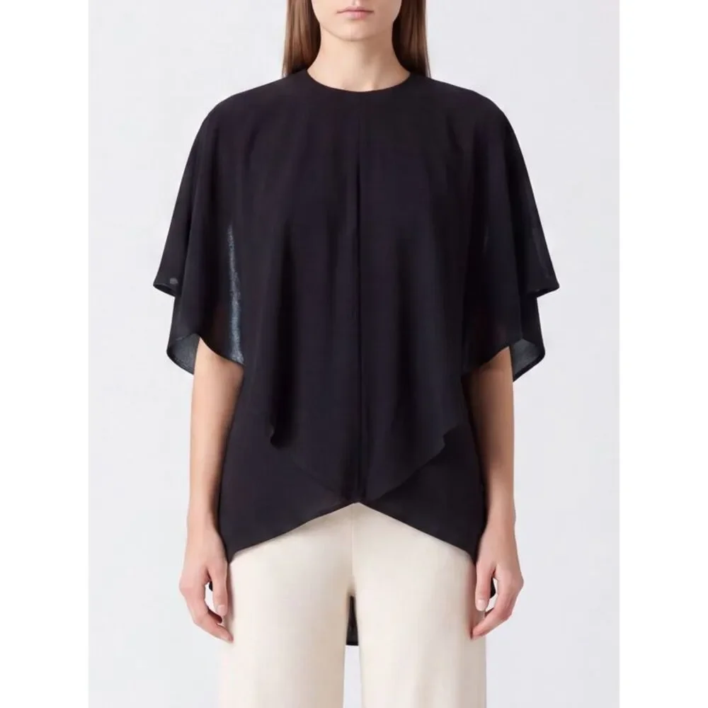 Jacquemus Women Relaxed Fit Criªpe Blouse Jacquemus With Asymmetric Hem